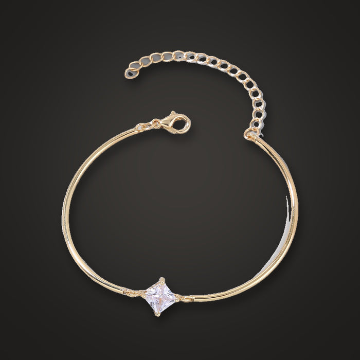 Radiance Tube Zircon Pendant Bracelet - Elysian Bijoux
