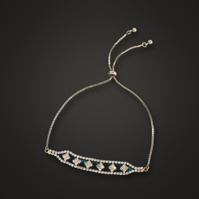 Radiant Wave Adjustable Zircon Bracelet - Elysian Bijoux