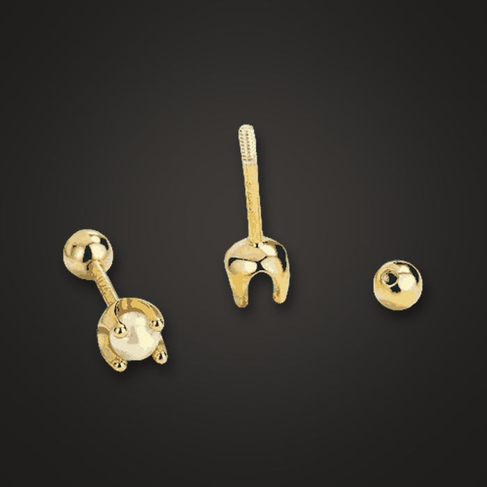 Twila Clover 925 Silver Twist Stud Earrings - Elysian Bijoux